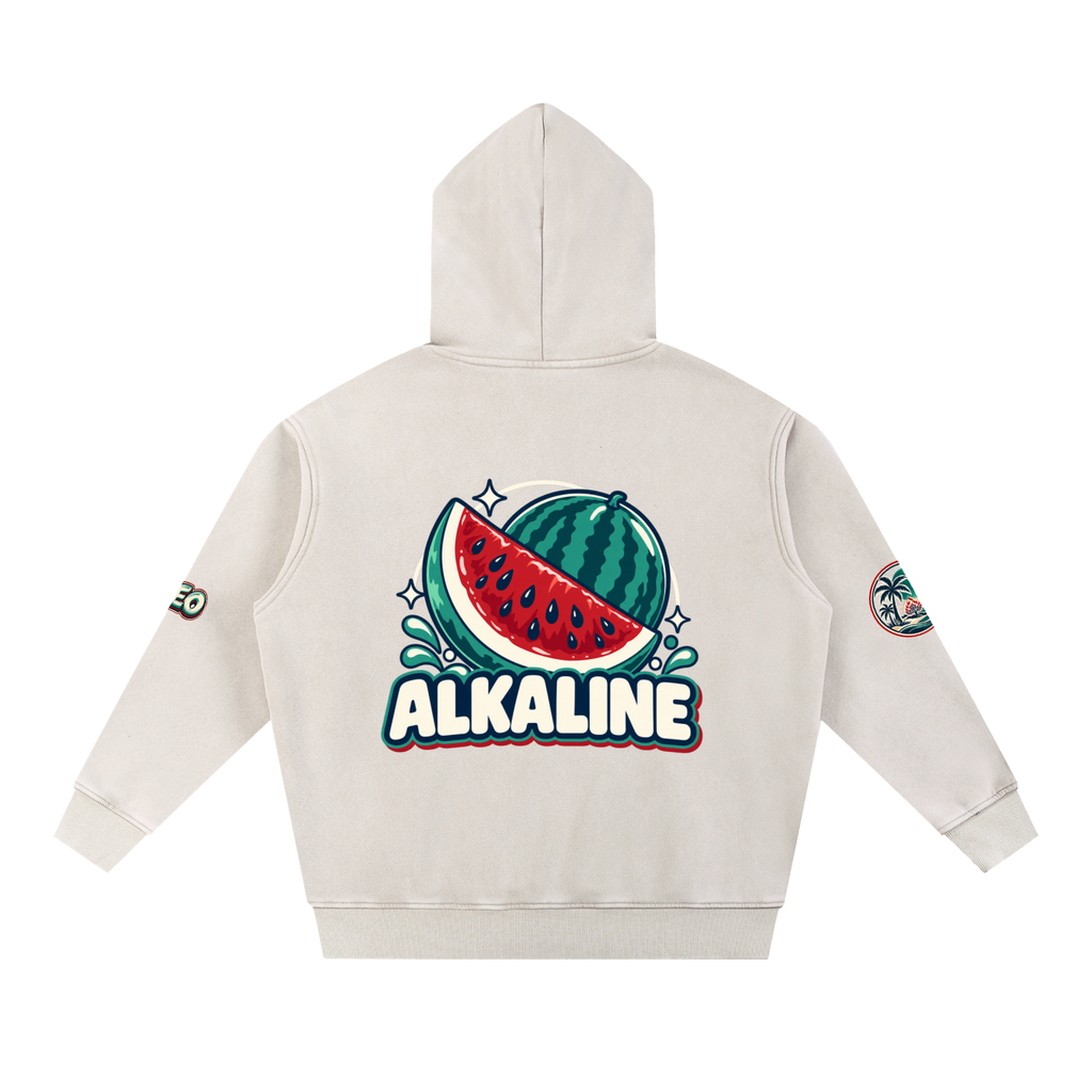 Snow Wash Fleece Oversize Hoodie