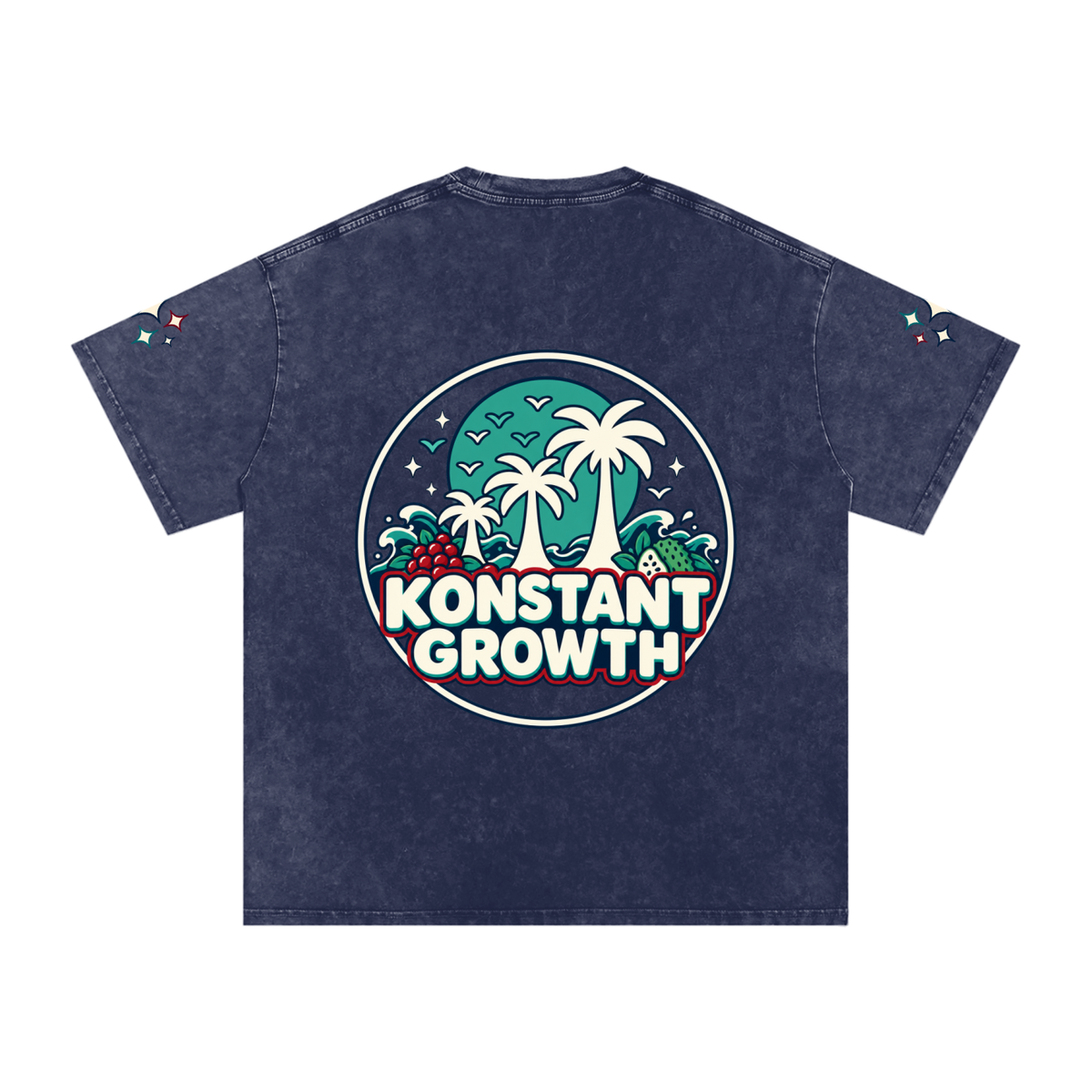 Snow Washed Oversized Cotton T-Shirt ODMPOD