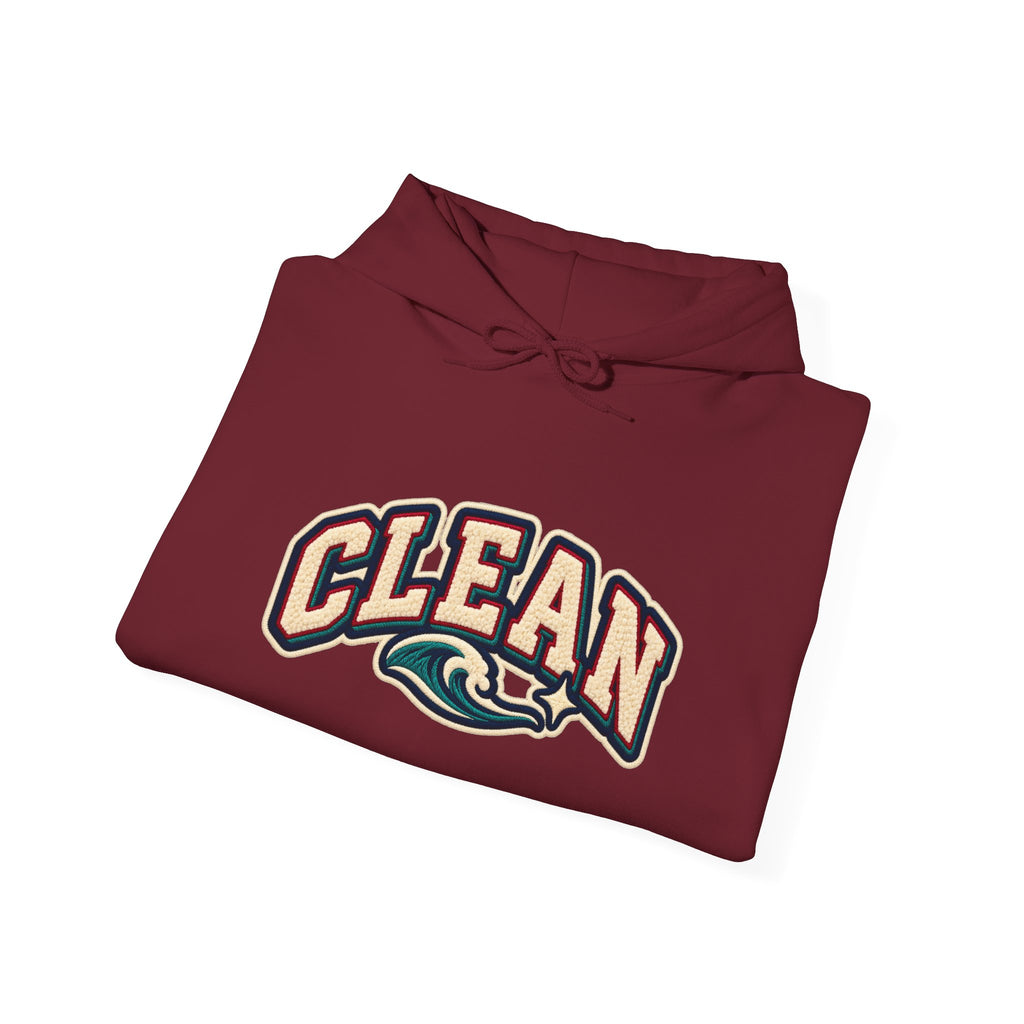 Clean Wave Hoodie — Graphic Palm-Globe Streetwear Hooded Sweatshirt