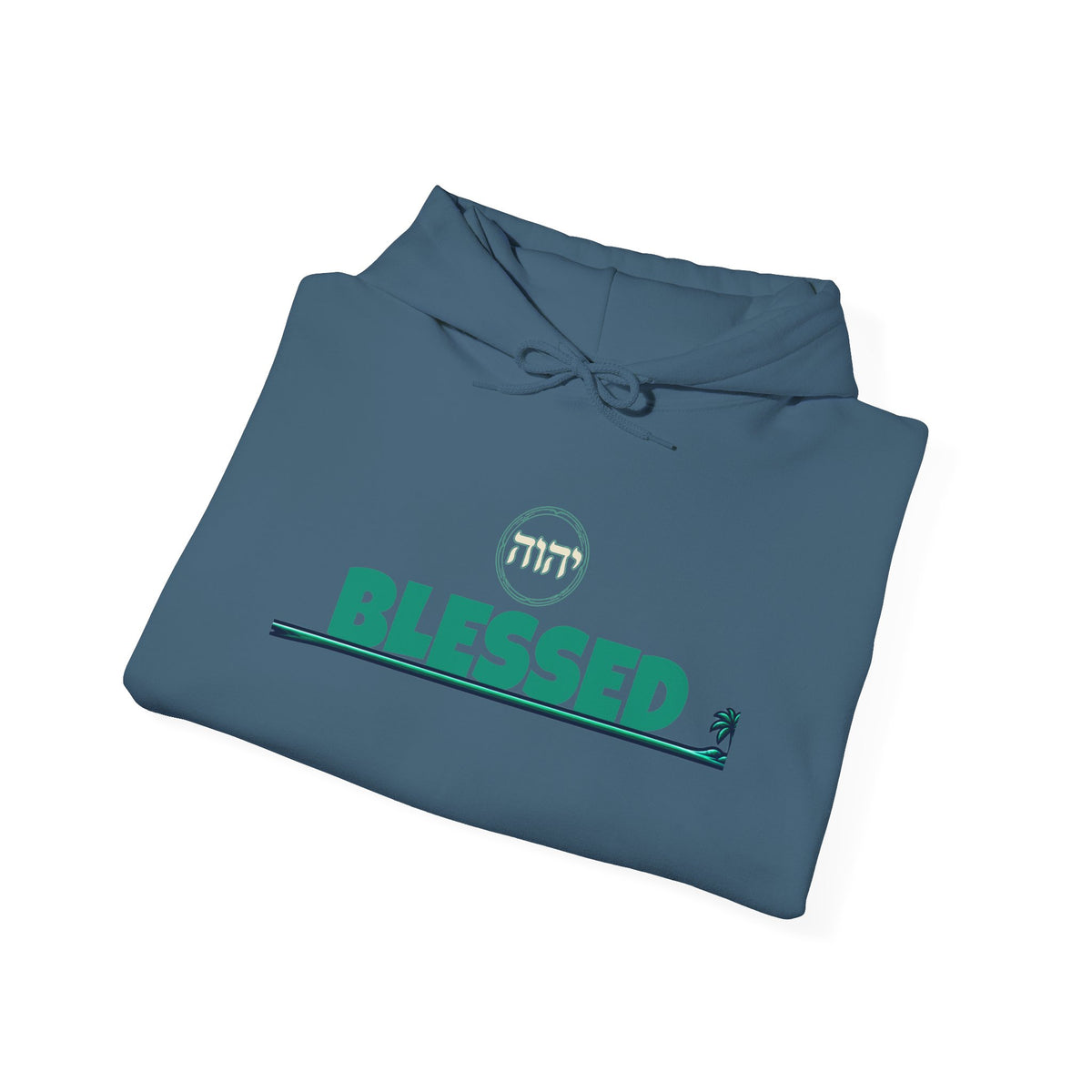 Blessed Hoodie | Surfer Palm Wave Graphic Hoodie, Tropical Beach Sweatshirt