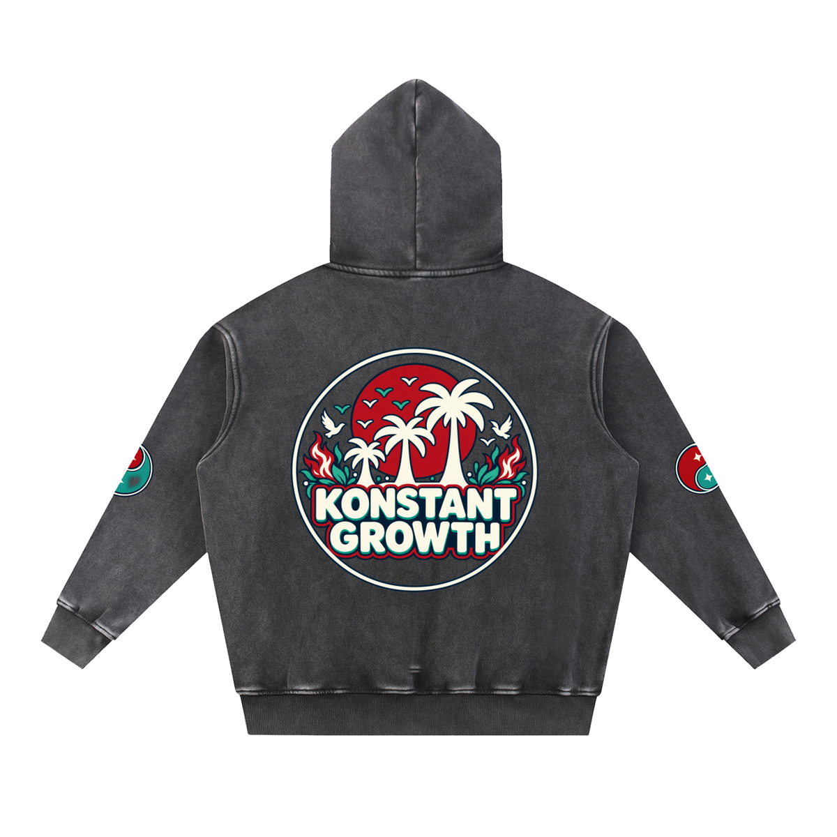 Snow Wash Fleece Oversize Hoodie ODMPOD