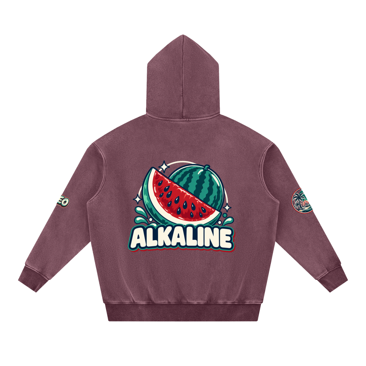 Snow Wash Fleece Oversize Hoodie