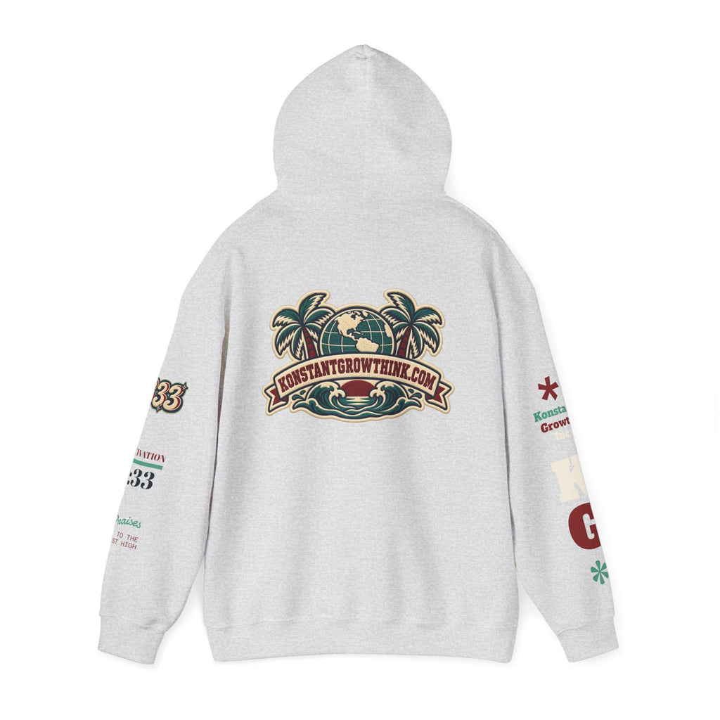 Clean Wave Hoodie — Graphic Palm-Globe Streetwear Hooded Sweatshirt