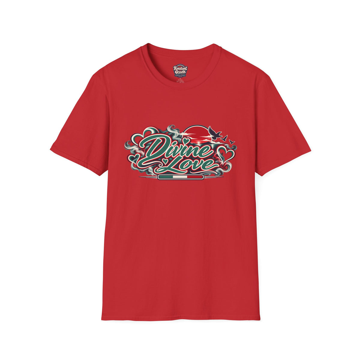 T-Shirt — Divine Love Graphic Tee (Abraham & Sarah Illustration) Printify