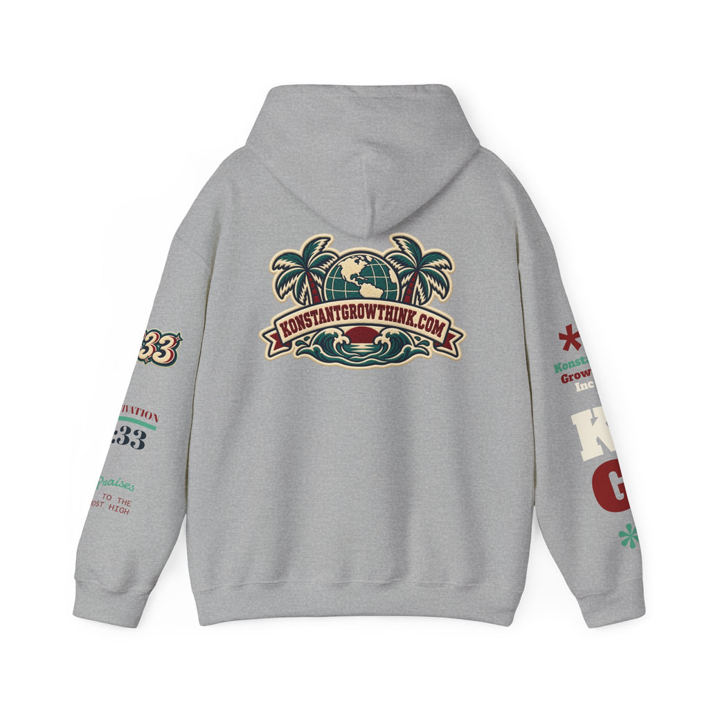 Clean Wave Hoodie — Graphic Palm-Globe Streetwear Hooded Sweatshirt