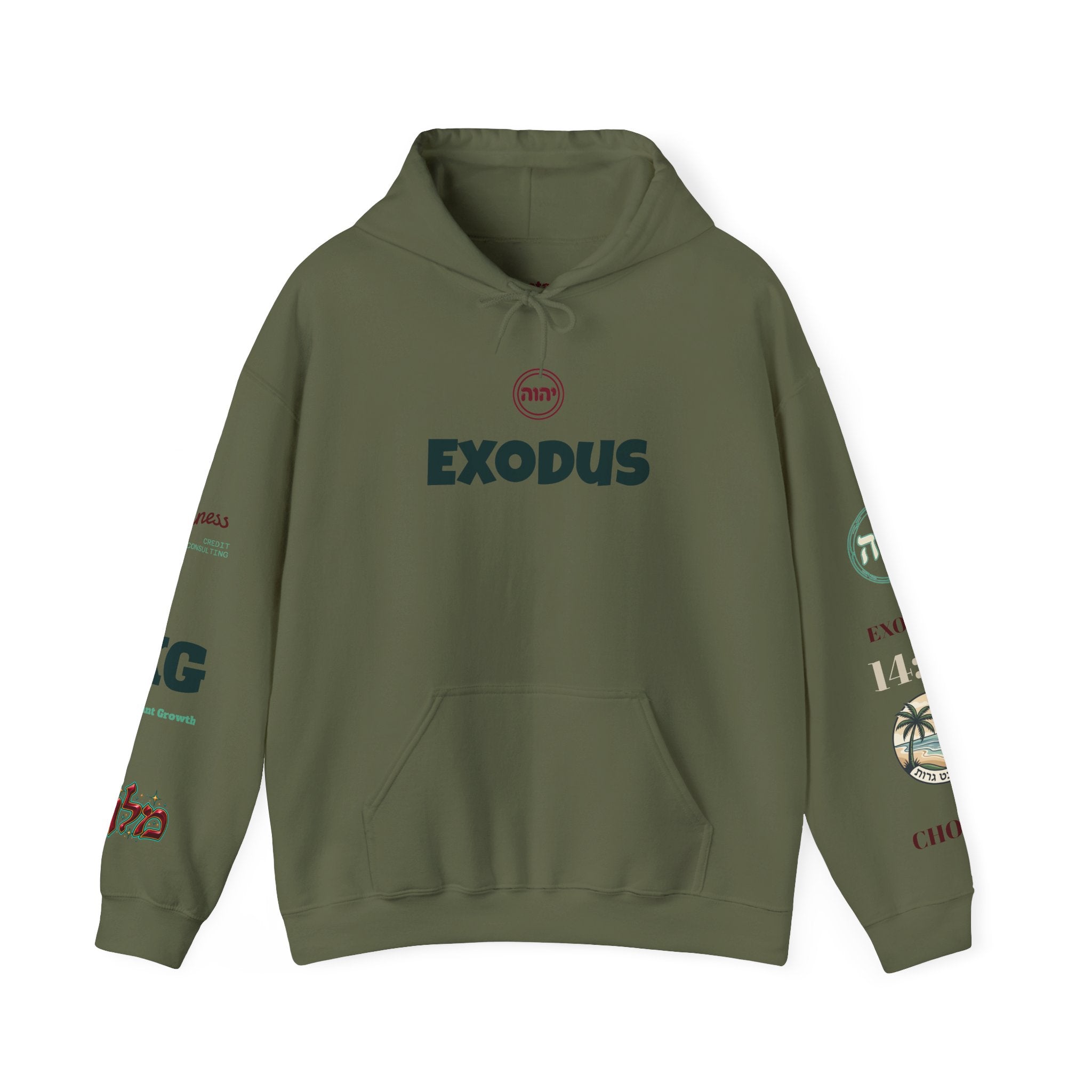 Exodus Graphic Hoodie | Angelic Battle Backprint Pullover
