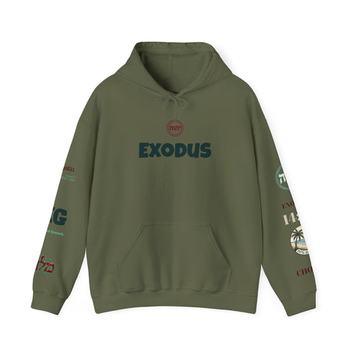 Exodus Graphic Hoodie | Angelic Battle Backprint Pullover