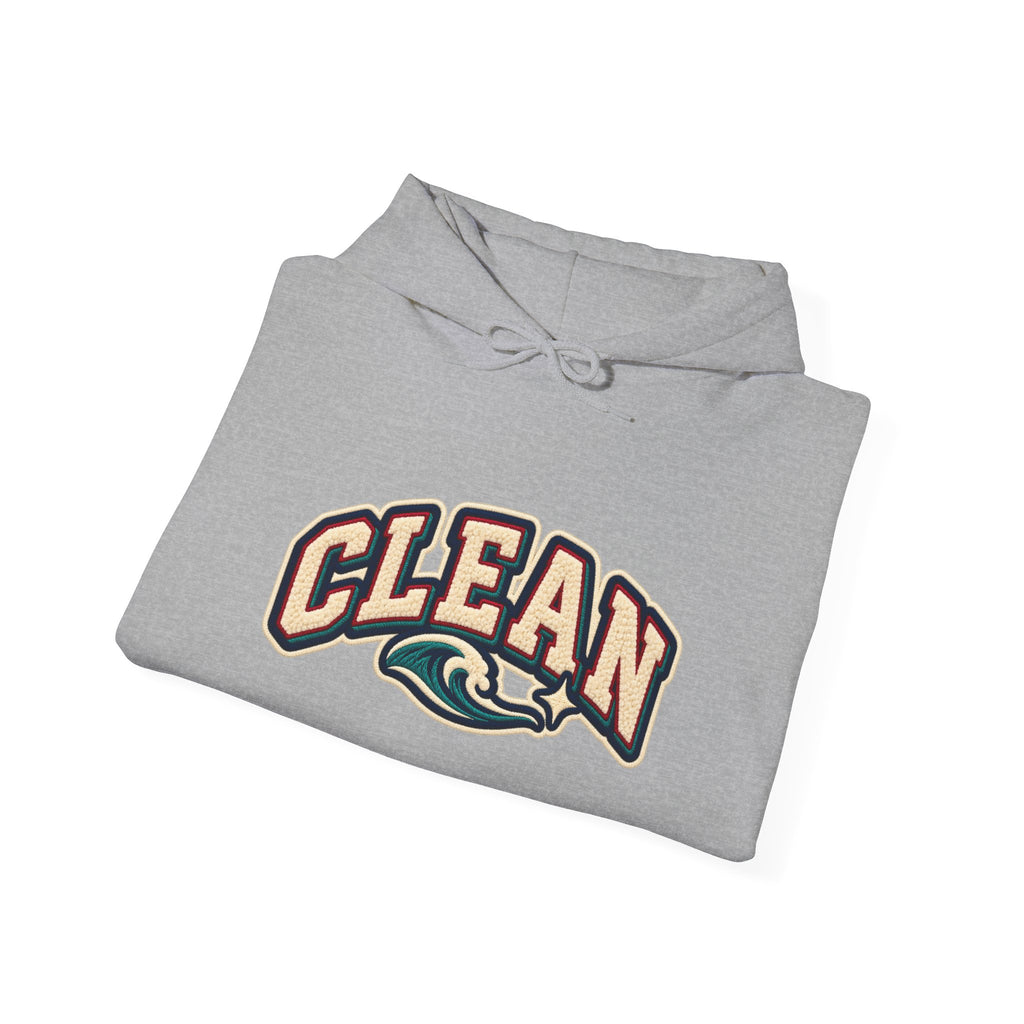 Clean Wave Hoodie — Graphic Palm-Globe Streetwear Hooded Sweatshirt