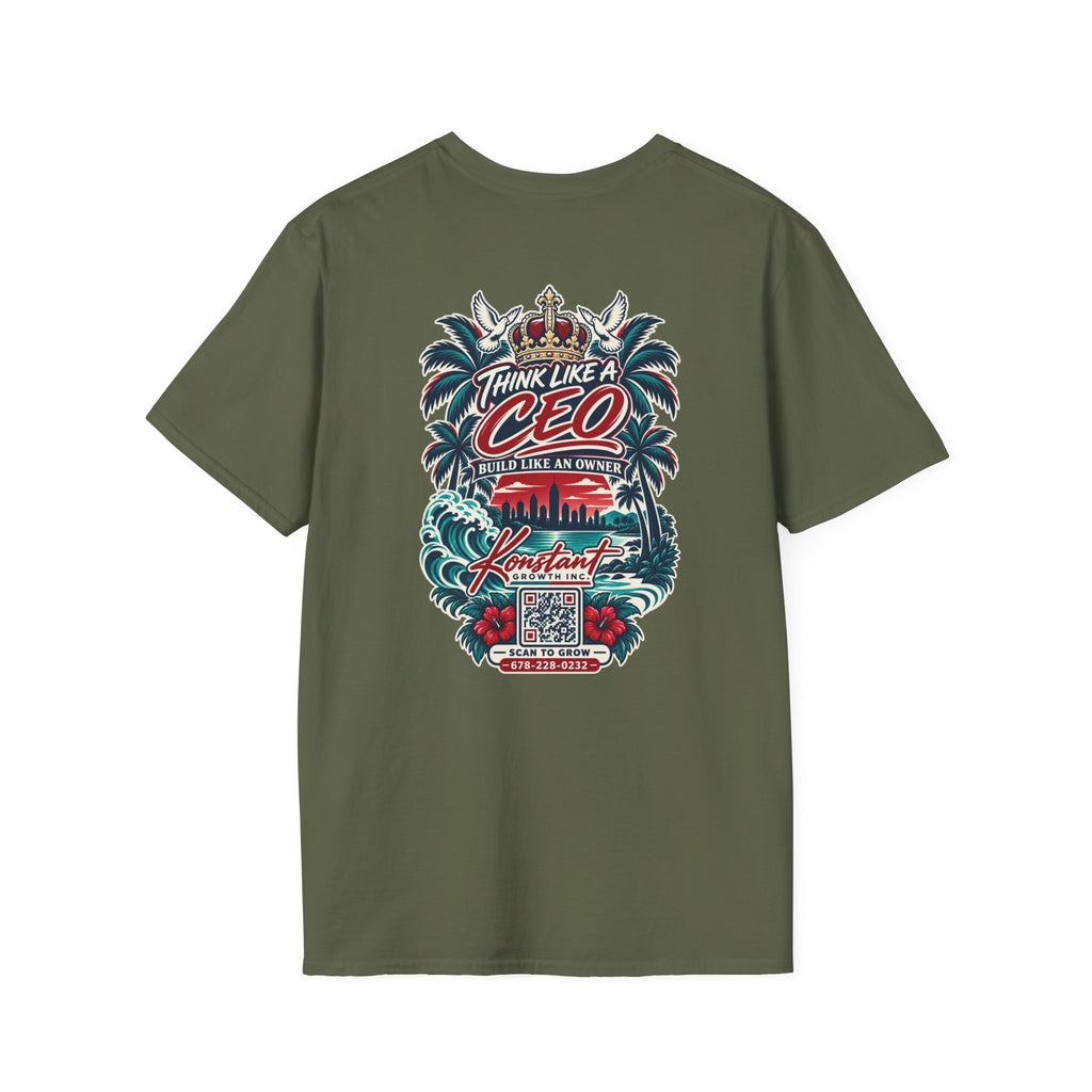 Think Like a CEO T-Shirt — Konstant Growth Motivational Graphic Tee