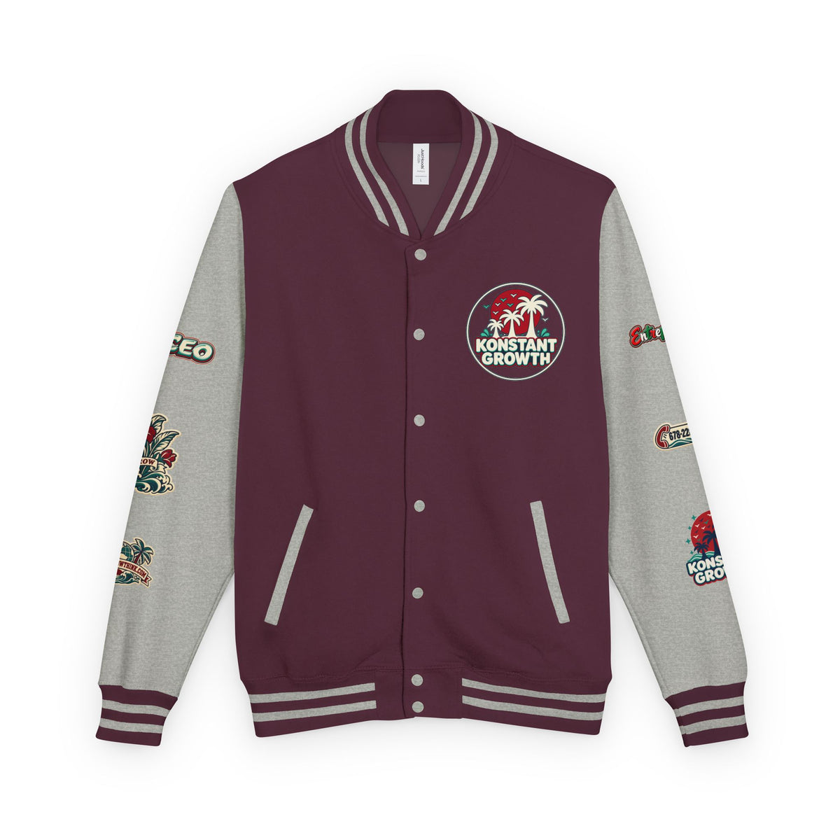 Konstant Growth Letterman Jacket Printify