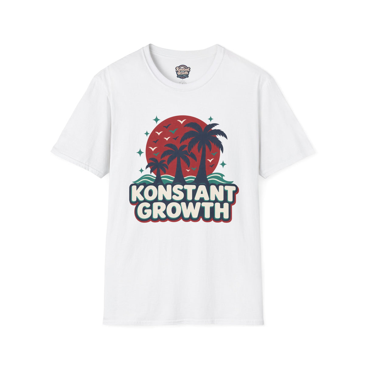 Konstant Growth Tropical Palm T-Shirt Printify