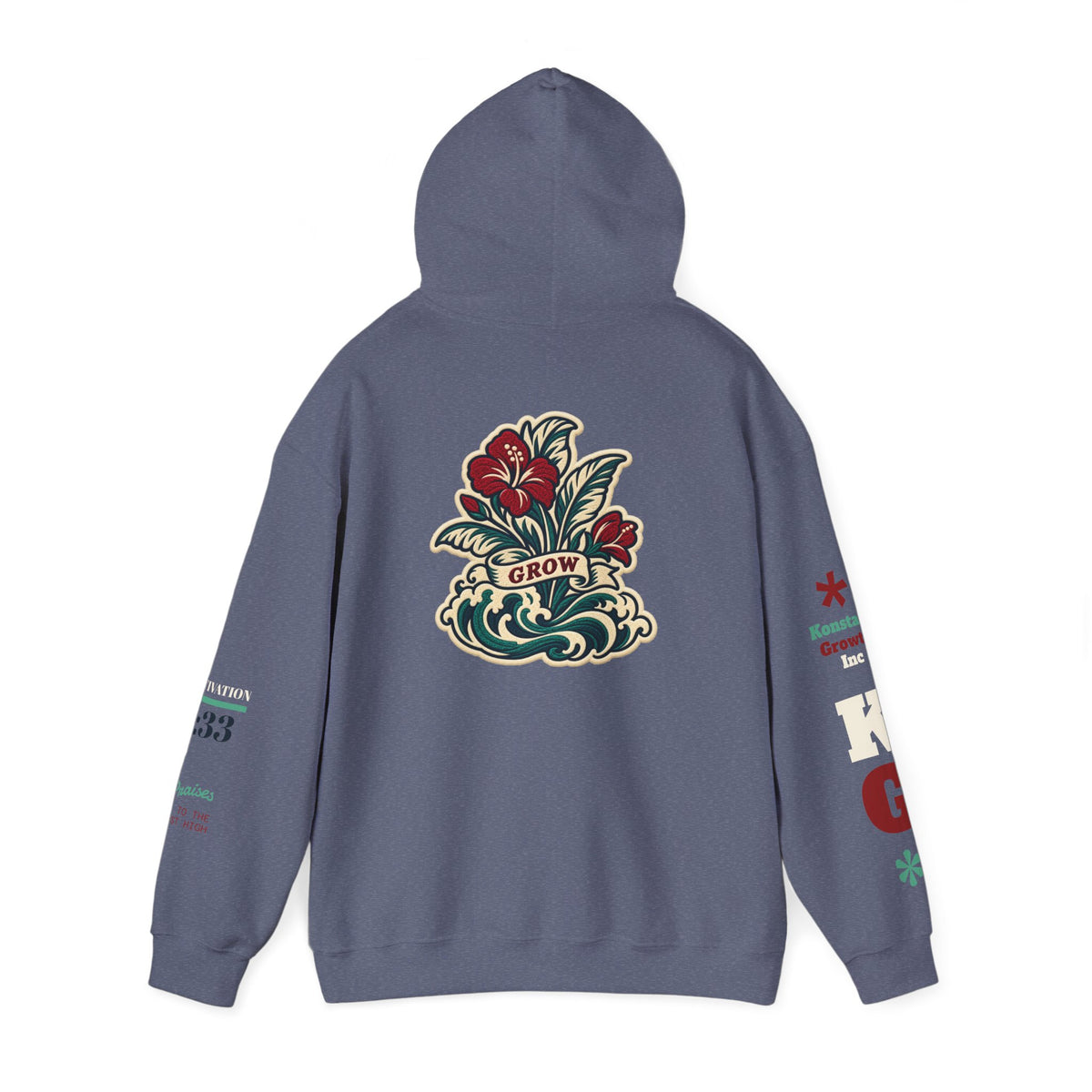 Copy of Hoodie - 'Divine Love' Graphic Hoodie with Vintage Bird & Floral Back Artwork