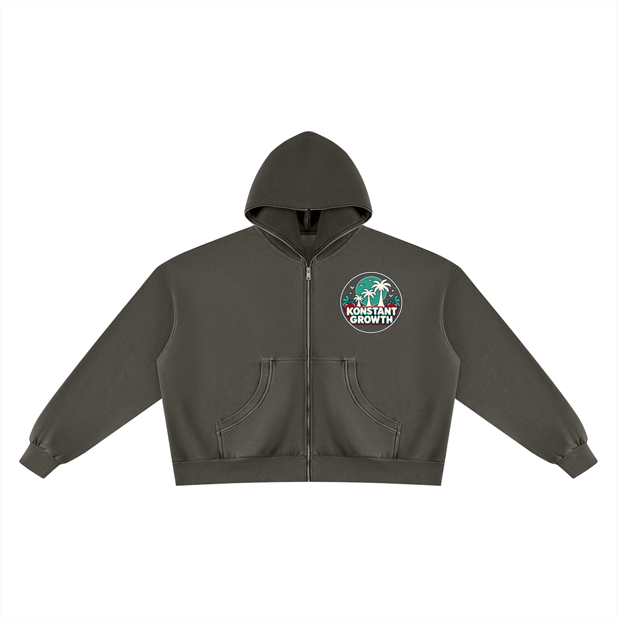 Unisex Vintage Wash Fleece Boxy Hoodie ODMPOD