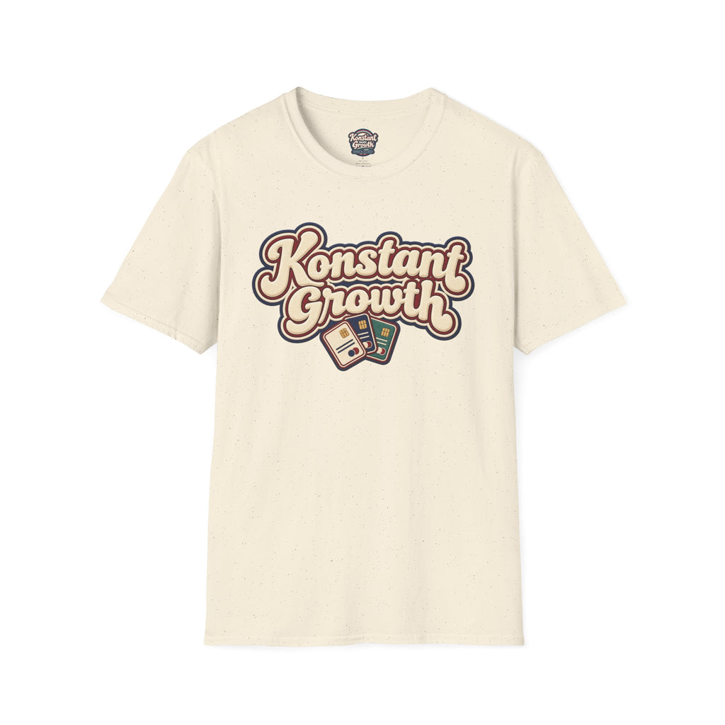 Konstant Growth T-Shirt — Retro Palm Sunset Design