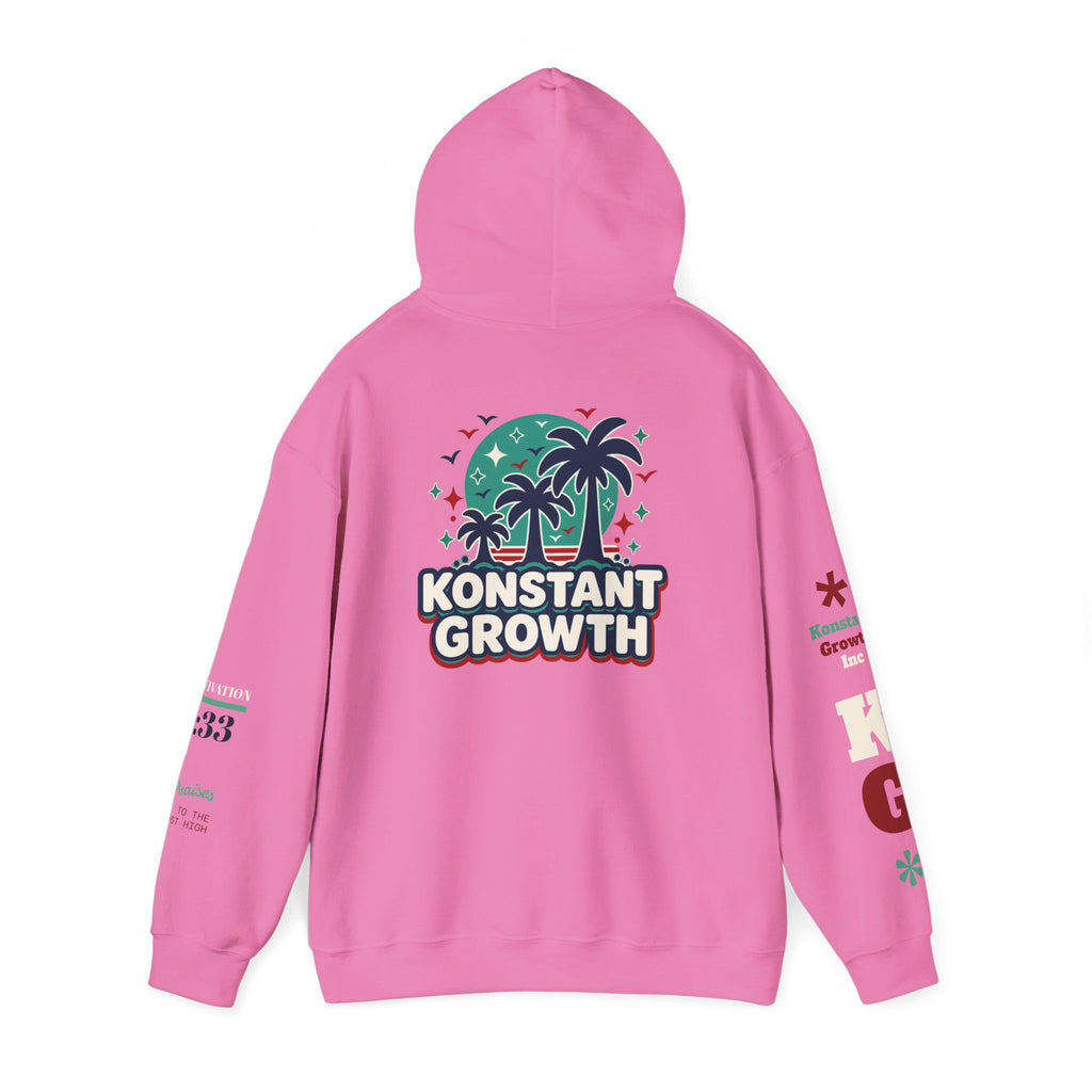 Konstant Growth Hoodie — Retro Palm Tree Graphic Sweatshirt