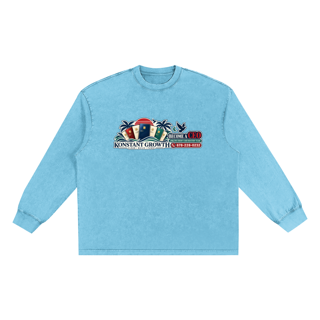 Konstant Growth Vintage — Snow Washed Frayed Edge T-Shirt