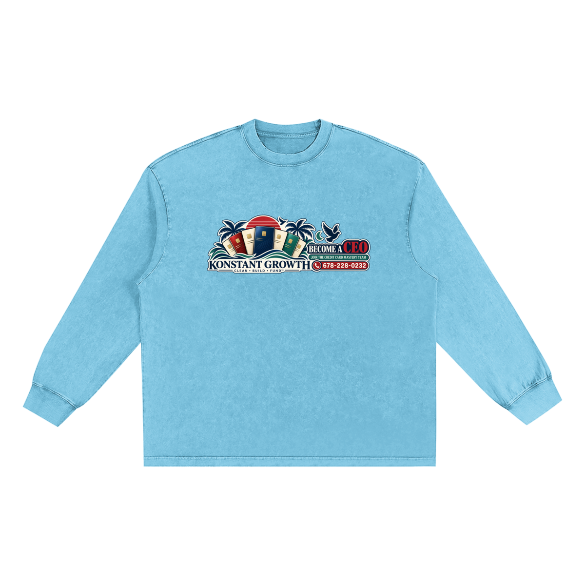 Konstant Growth Vintage — Snow Washed Frayed Edge T-Shirt