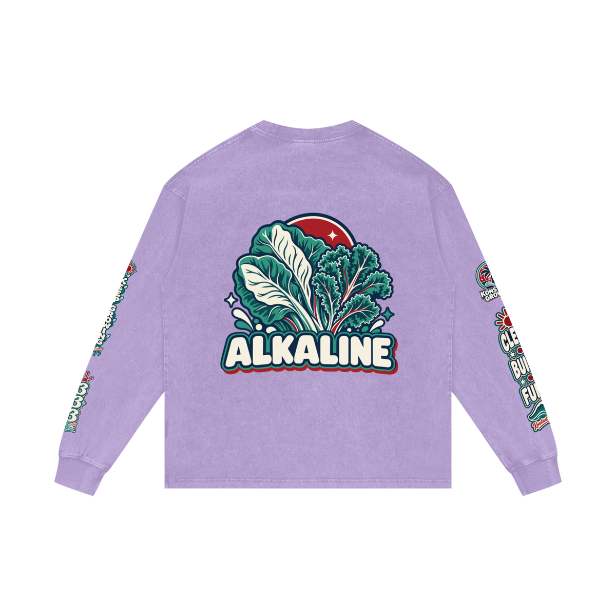 Acid Wash Oversize Long Sleeve T-Shirt