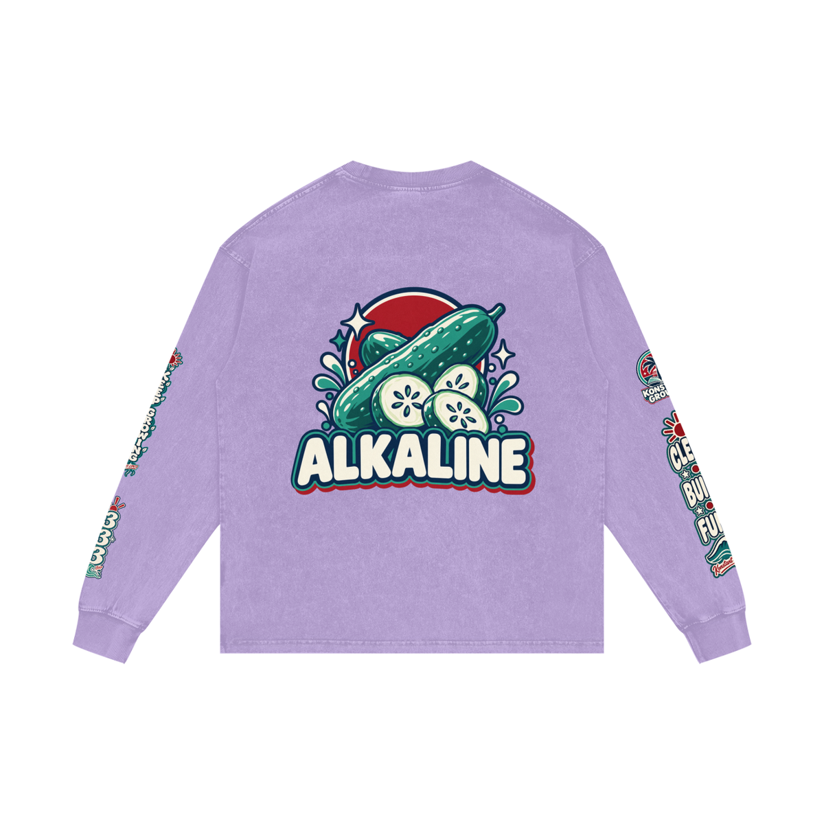 Acid Wash Oversize Long Sleeve T-Shirt