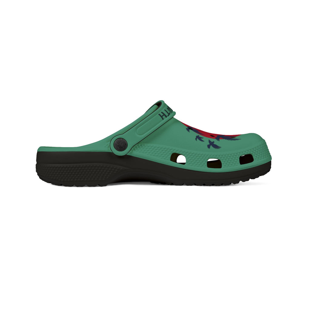 Strawberry Bird Illustration Clogs | EVA Foam Rubber Shoes
