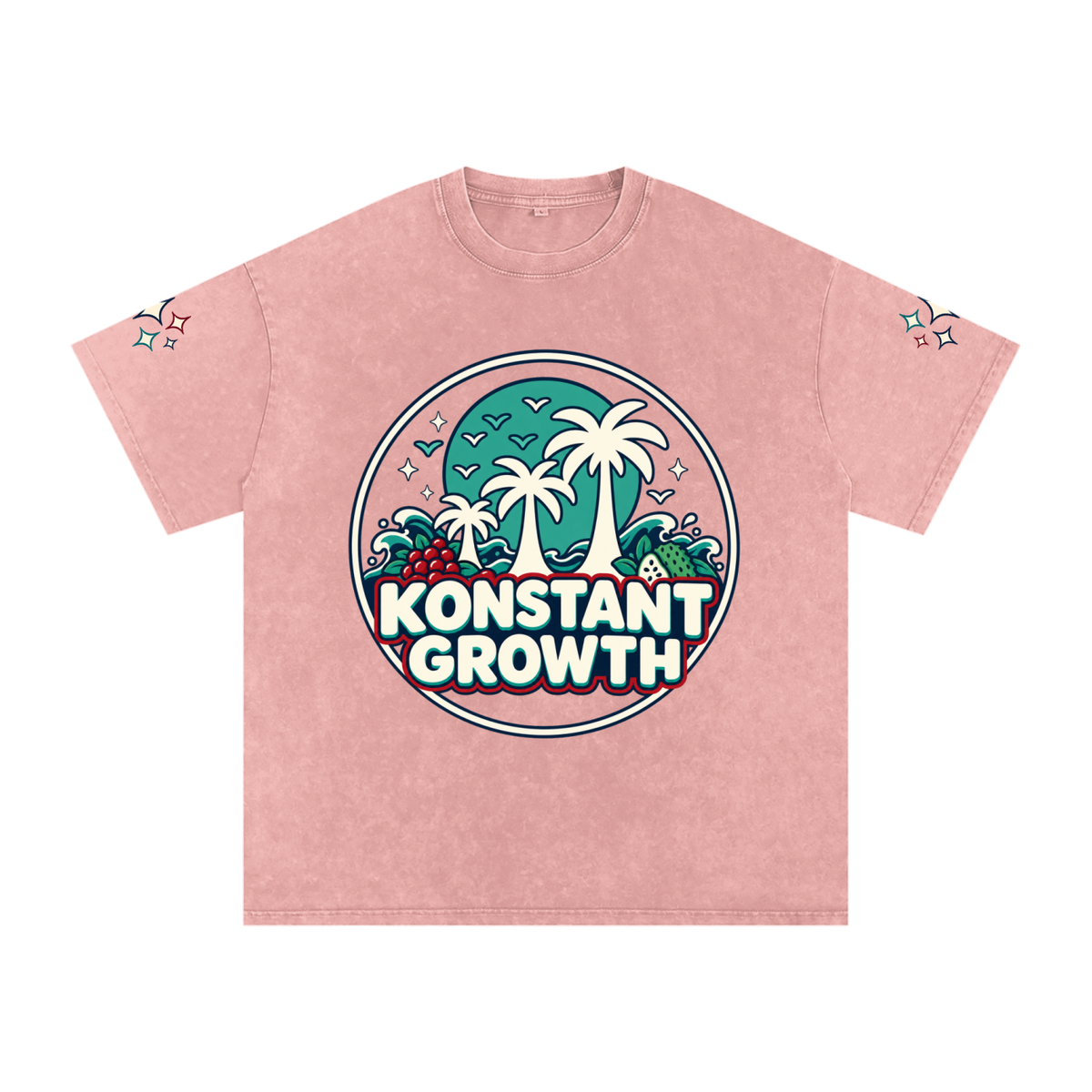 Snow Washed Oversized Cotton T-Shirt ODMPOD