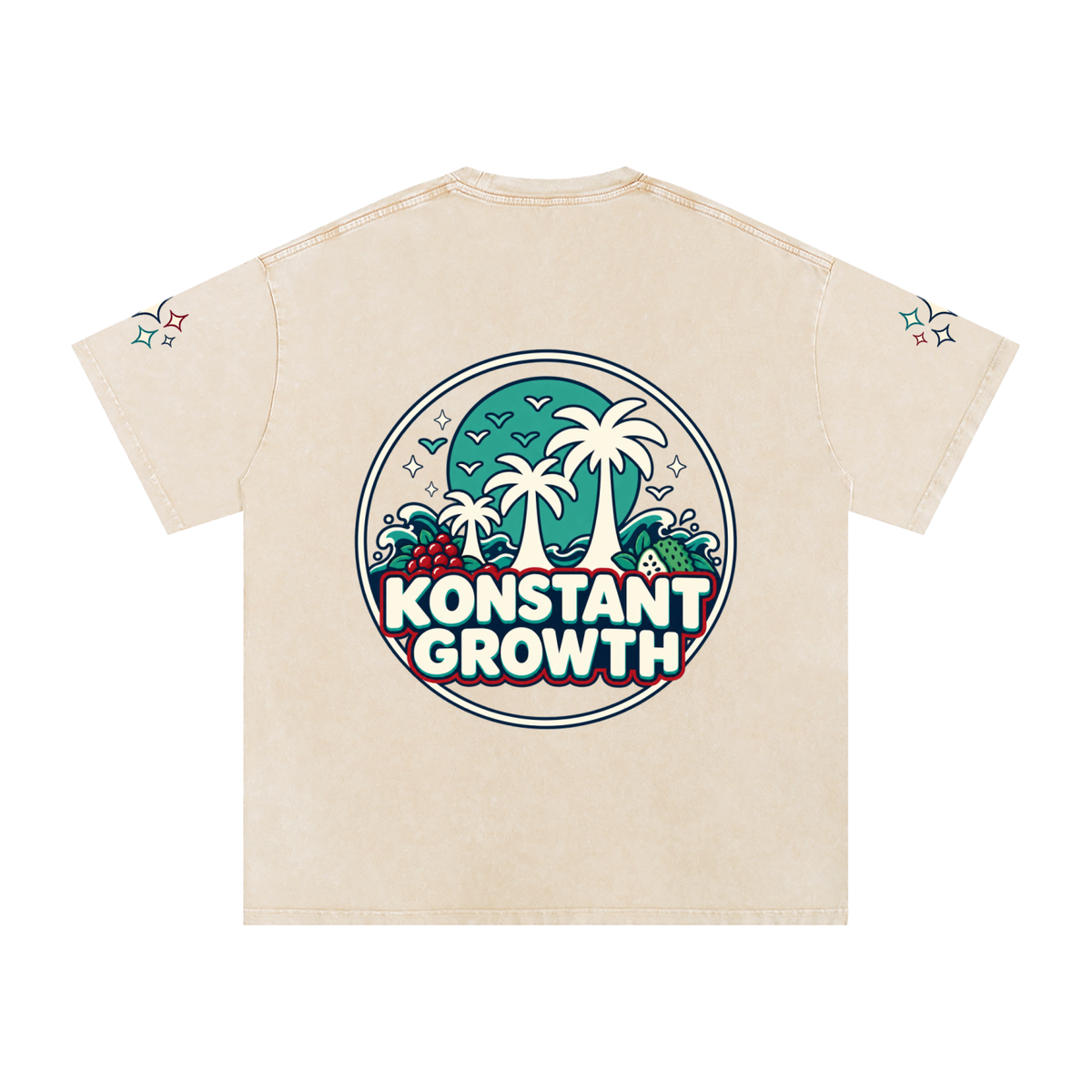 Snow Washed Oversized Cotton T-Shirt ODMPOD