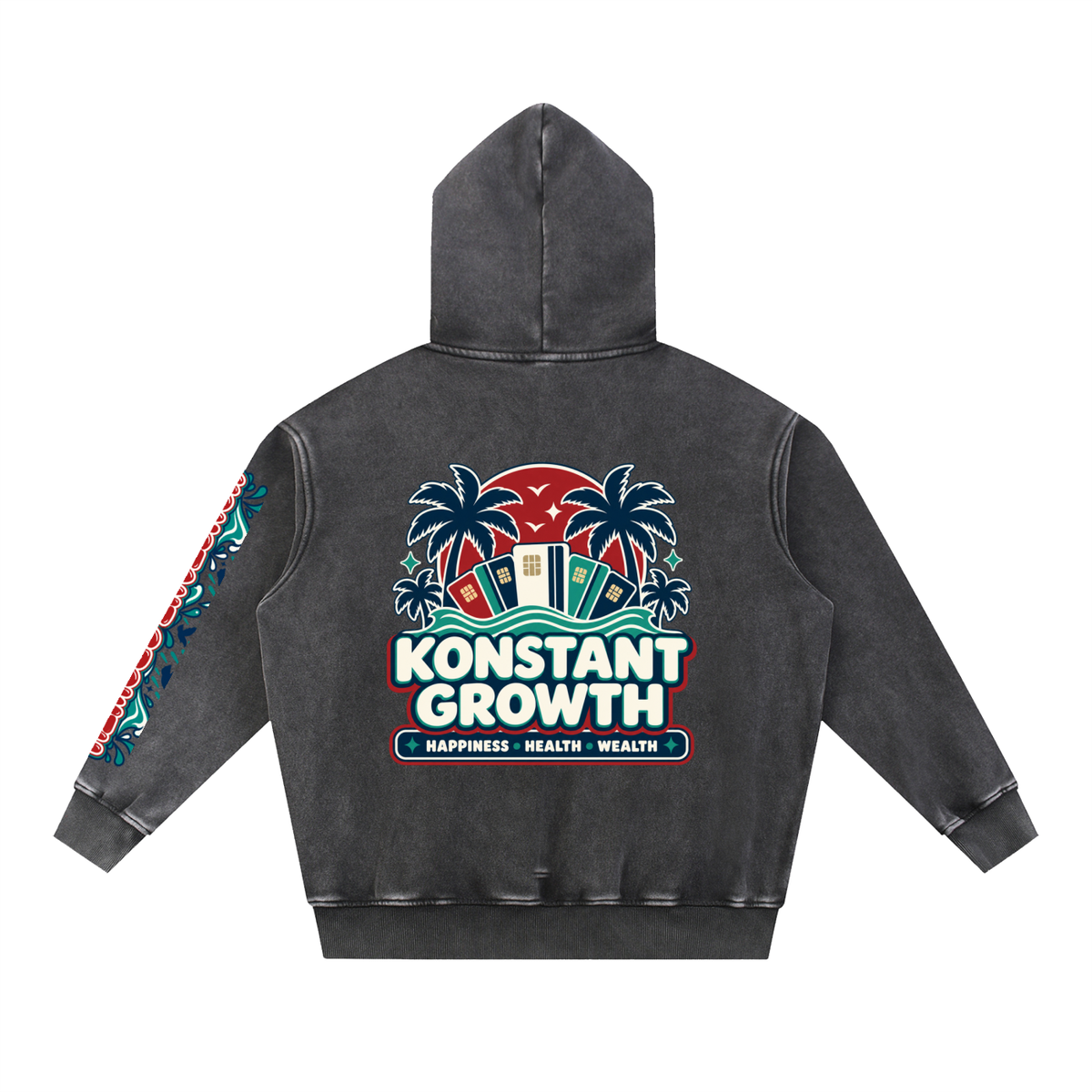 Konstant Growth Vintage — Snow Wash Fleece Oversize Hoodie