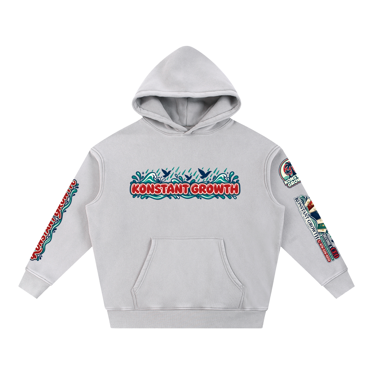 Konstant Growth Vintage — Snow-Wash Fleece Hoodie — Edition II ODMPOD