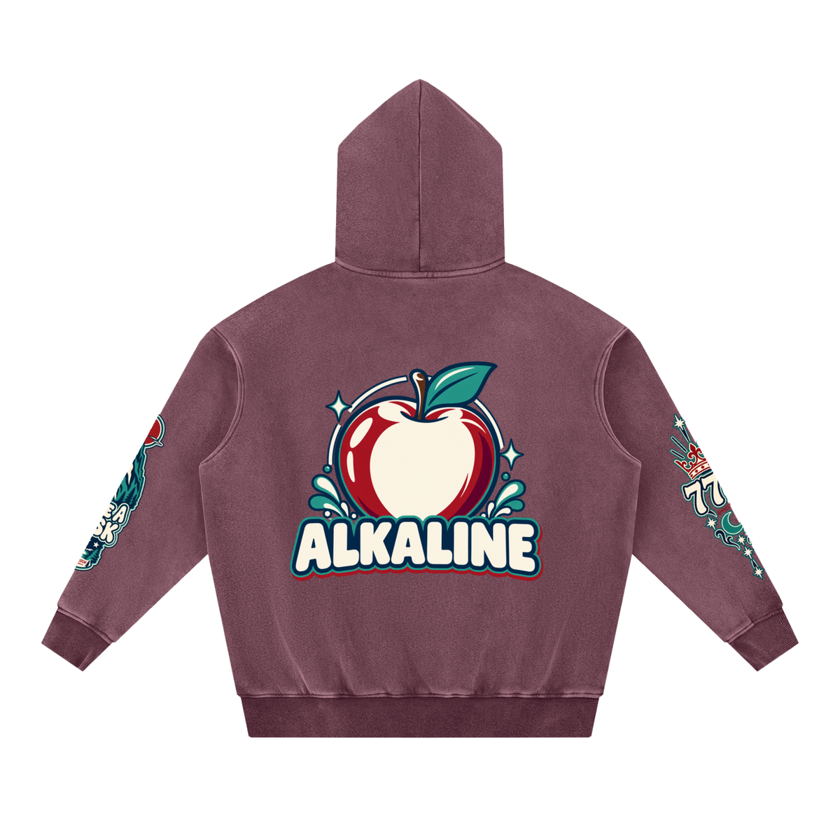 Snow Wash Fleece Oversize Hoodie