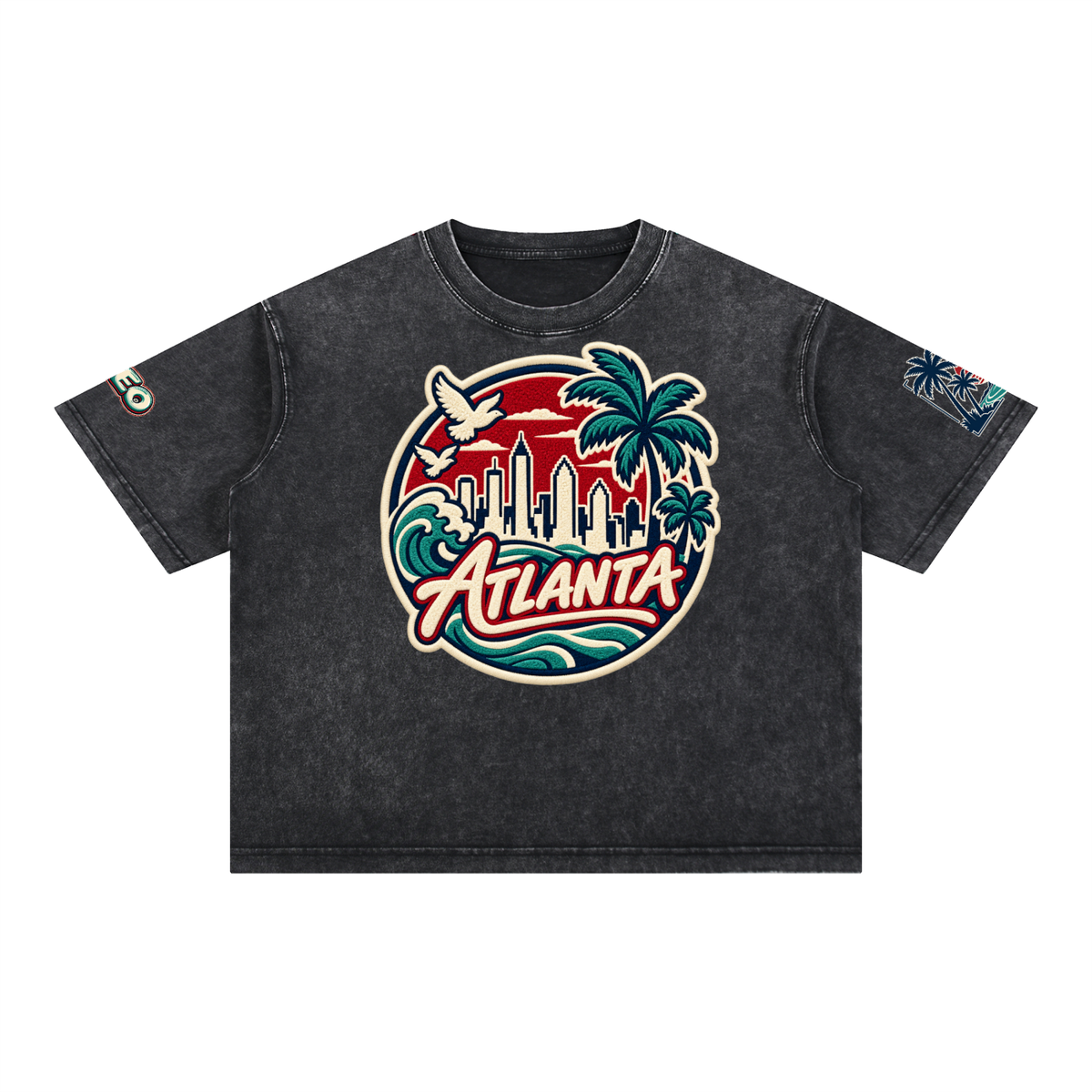 Mineral Wash Boxy Cotton T-Shirt ODMPOD