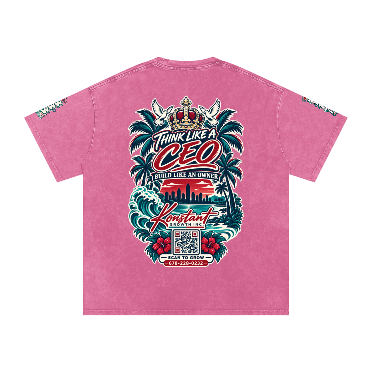 Konstant Growth Vintage — Snow Washed Oversized Cotton T-Shirt