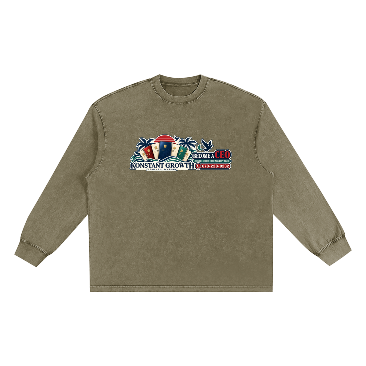 Konstant Growth Vintage — Snow-Washed Frayed-Edge Tee — Edition II ODMPOD