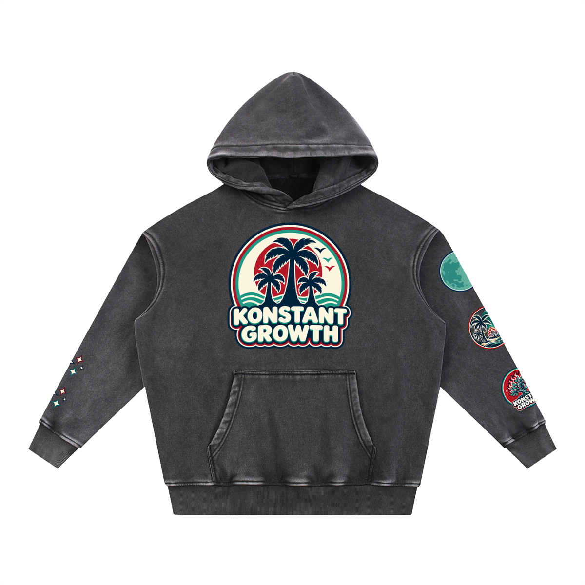 Konstant Growth Vintage — Snow-Wash Fleece Hoodie — Edition I ODMPOD