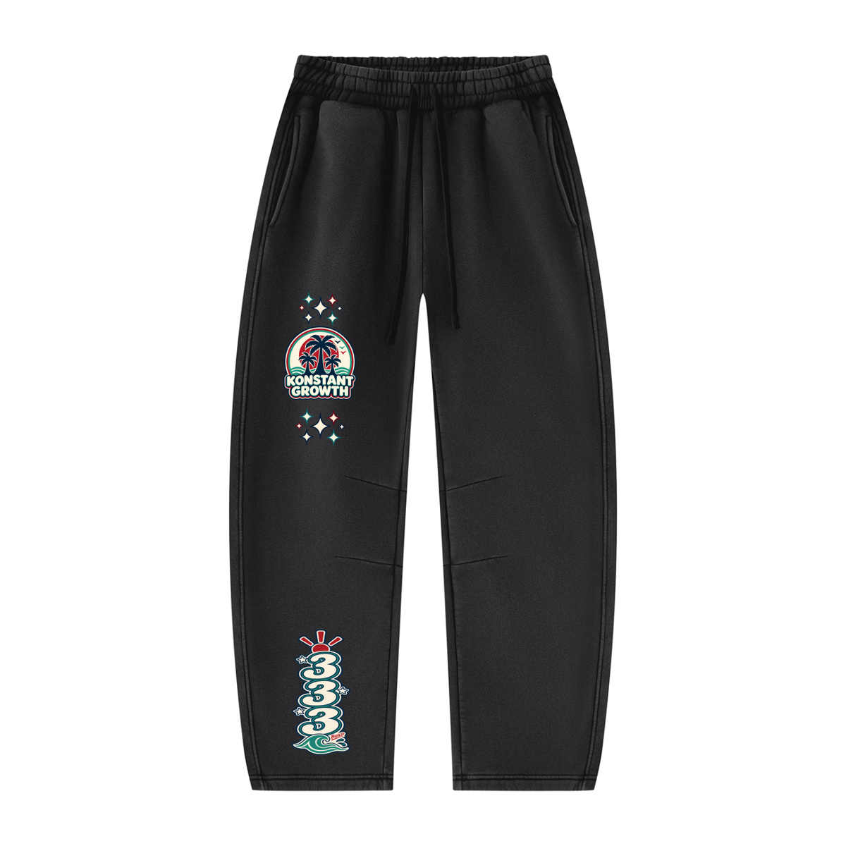Konstant Growth Vintage — Unisex Vintage Wash Barrel Leg Fleece Sweatpants ODMPOD