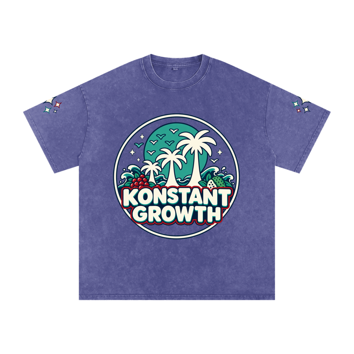 Snow Washed Oversized Cotton T-Shirt ODMPOD