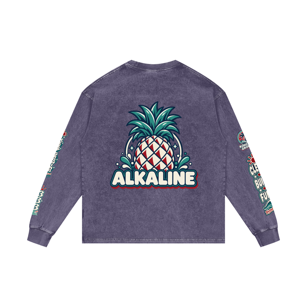 Konstant Growth Vintage — Pineapple Acid Wash Long Sleeve Tee