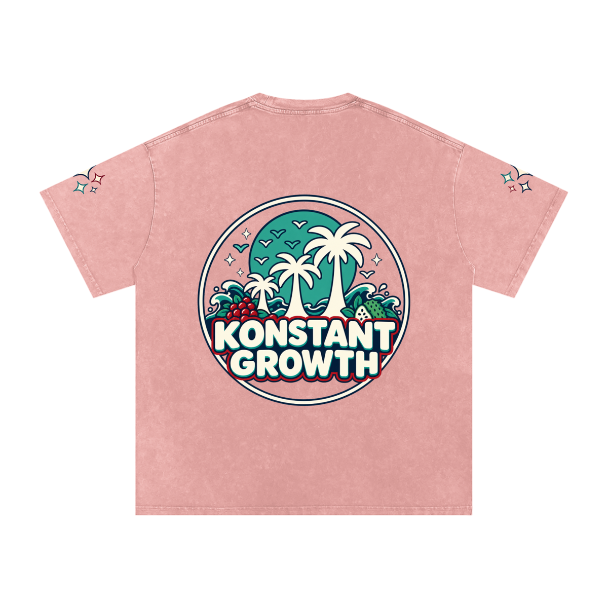Snow Washed Oversized Cotton T-Shirt ODMPOD