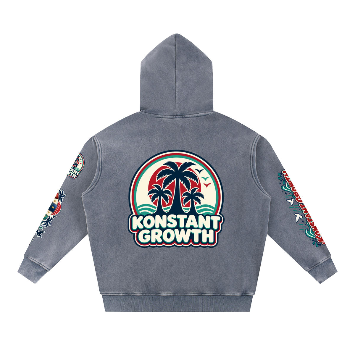 Konstant Growth Vintage — Snow Wash Fleece Oversize Hoodie
