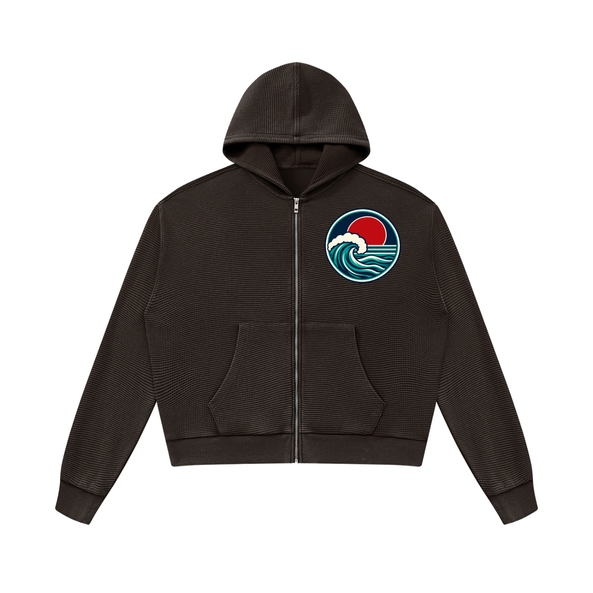 Unisex Mineral Wash Boxy Waffle Hoodie ODMPOD
