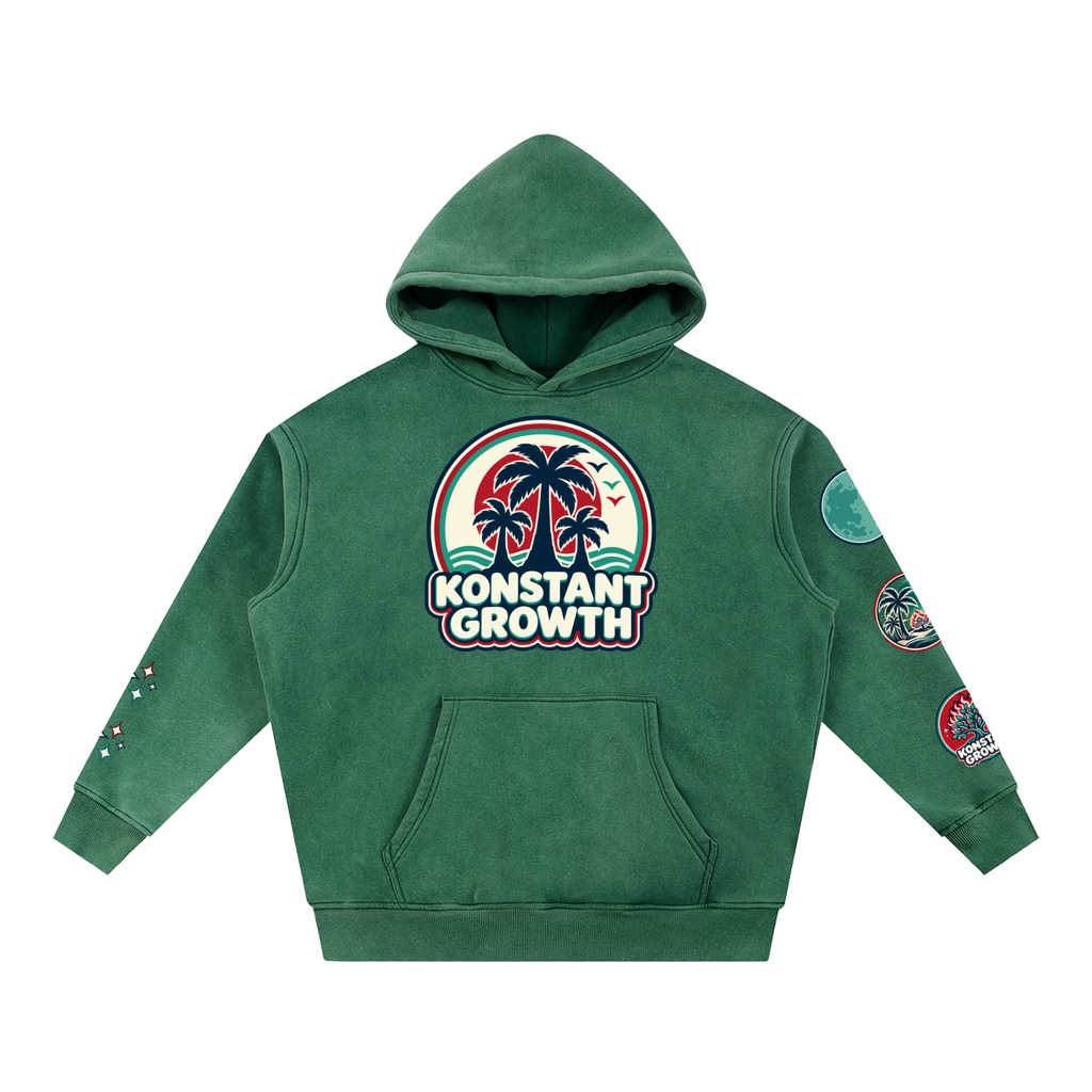 Konstant Growth Vintage — Snow Wash Fleece Oversize Hoodie