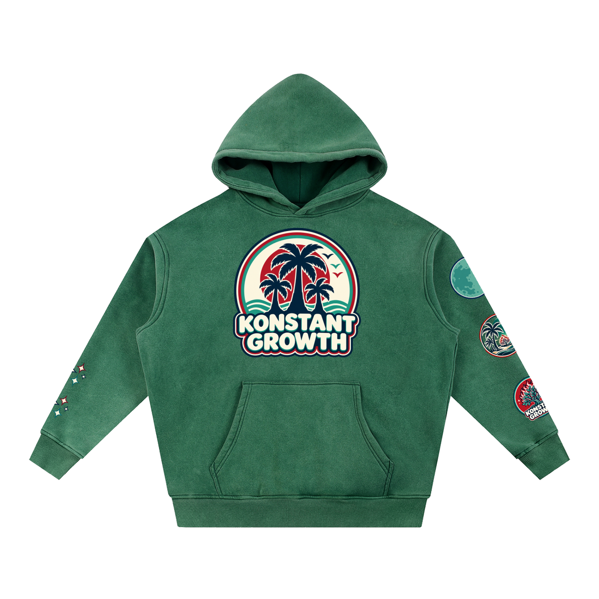 Konstant Growth Vintage — Snow Wash Fleece Oversize Hoodie
