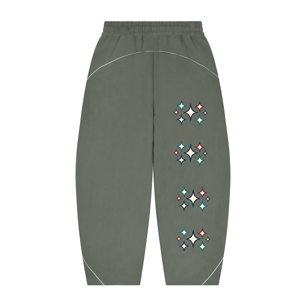 Konstant Growth Vintage — Unisex Piping Fleece Barrel Leg Sweatpants