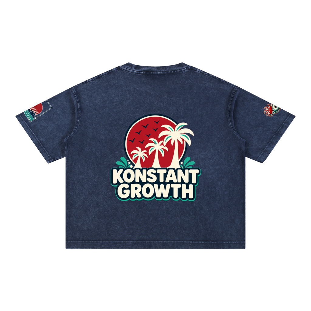 Mineral Wash Boxy Cotton T-Shirt ODMPOD