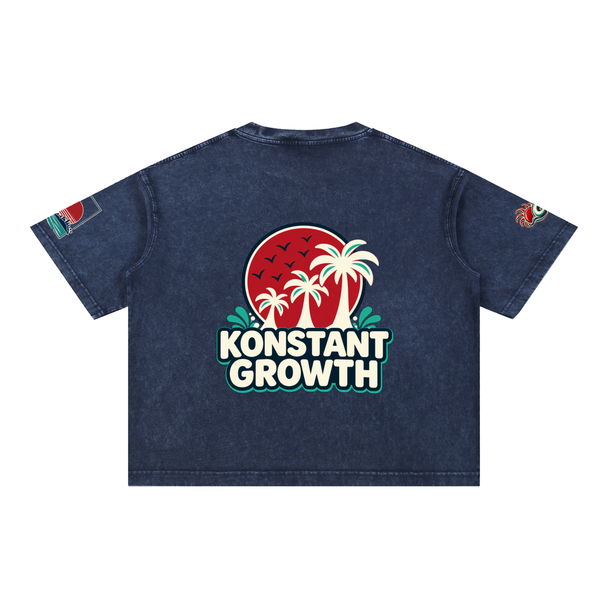 Mineral Wash Boxy Cotton T-Shirt ODMPOD