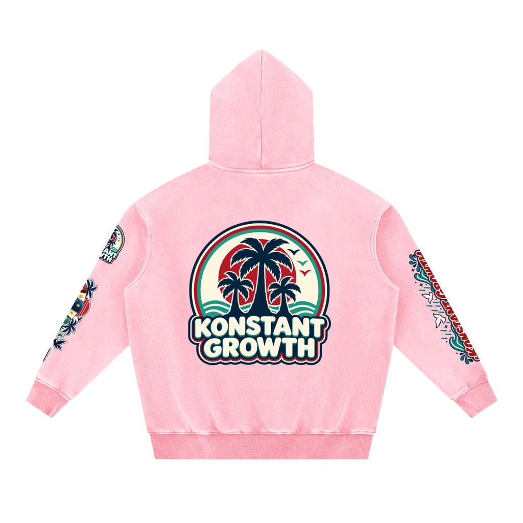 Konstant Growth Vintage — Snow Wash Fleece Oversize Hoodie