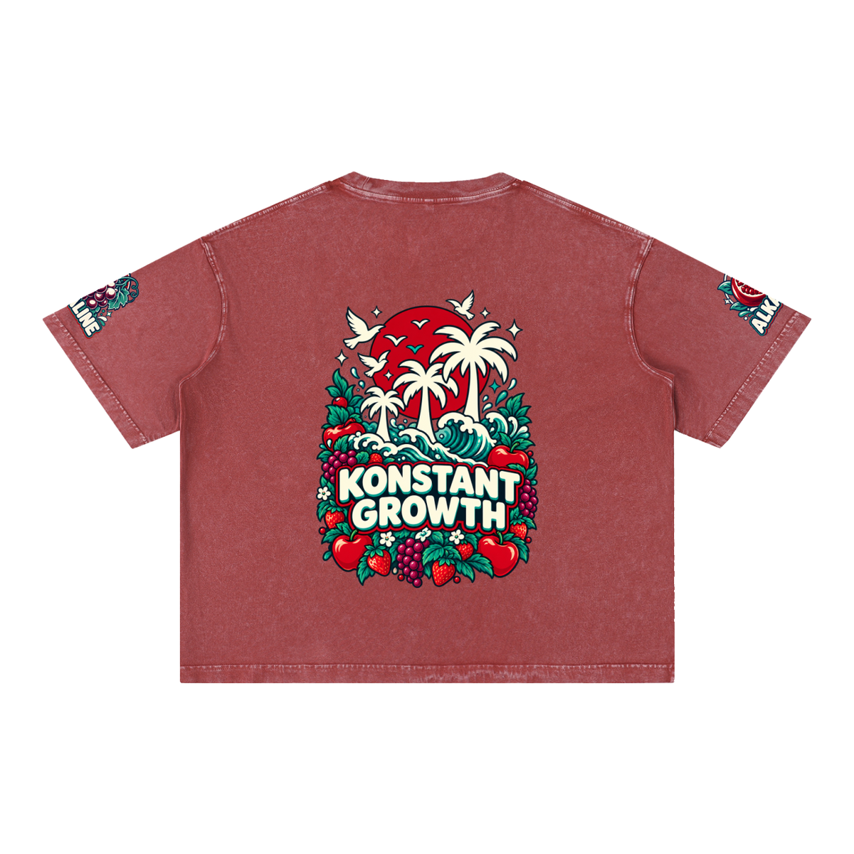Mineral Wash Boxy Cotton T-Shirt ODMPOD
