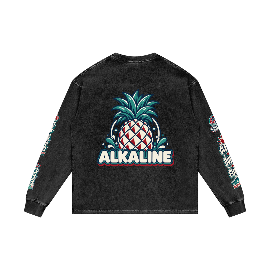 Konstant Growth Vintage — Pineapple Acid Wash Long Sleeve Tee