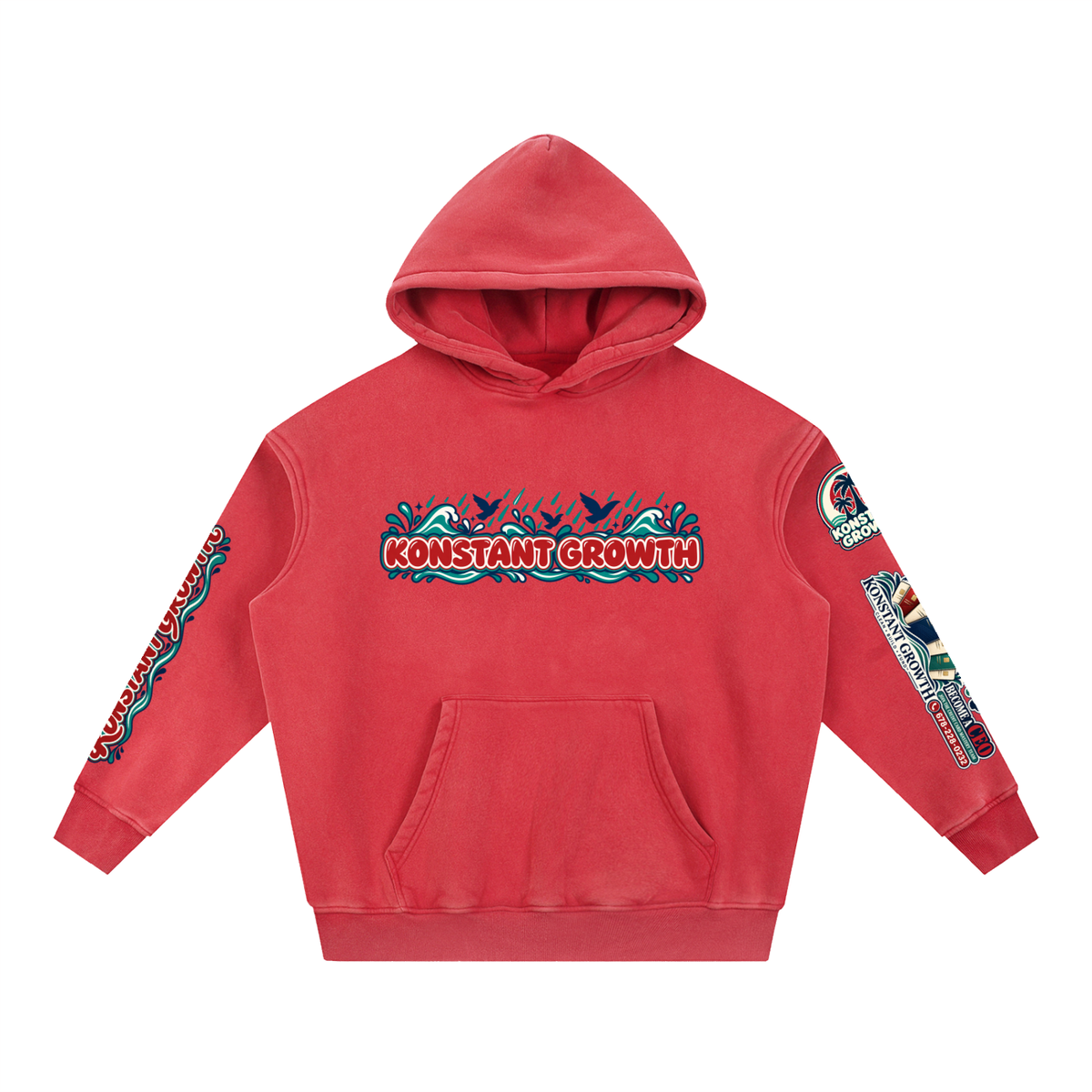 Konstant Growth Vintage — Snow-Wash Fleece Hoodie — Edition II ODMPOD