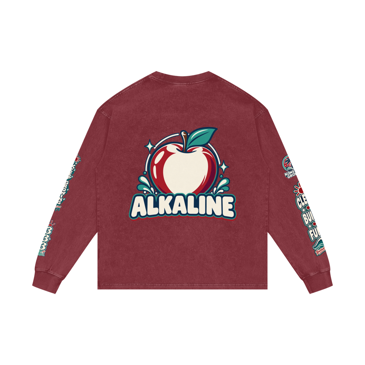 Acid Wash Oversize Long Sleeve T-Shirt