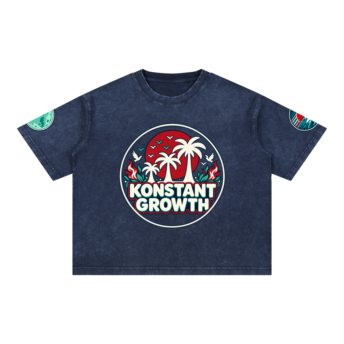 Mineral Wash Boxy Cotton T-Shirt ODMPOD